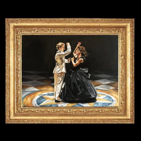 Dance With Me  (oil painting inspired by the film "Anna Karenina") home deco, - Picture 2 of 4